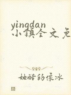yingdan小镇全文免费阅读笔趣阁封面