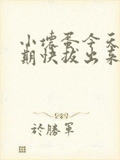 小坏蛋今天危险期快拔出来封面