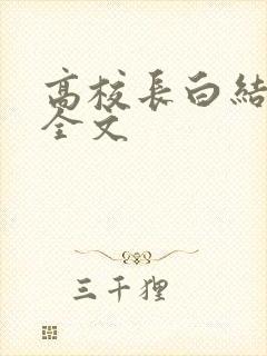 高校长白结小说全文