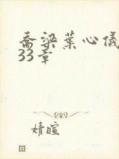 乔梁叶心仪3233章封面