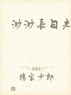 渺渺长日光阴