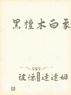 黑檀木白象牙