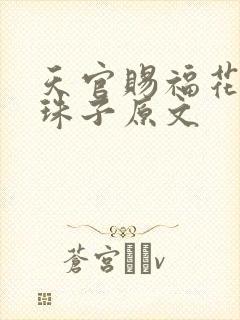 天官赐福花怜塞珠子原文