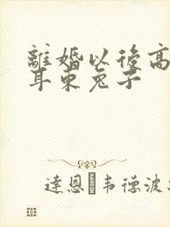 离婚以后高干 耳东兔子