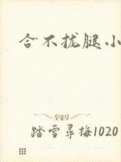 合不拢腿小说