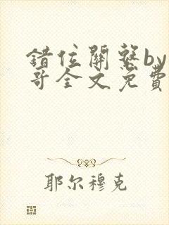 错位关系by东哥全文免费阅读