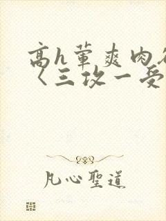 高h荤爽肉欲文〈三攻一受