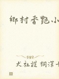 乡村香艳小说