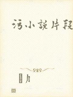 污小说片段封面