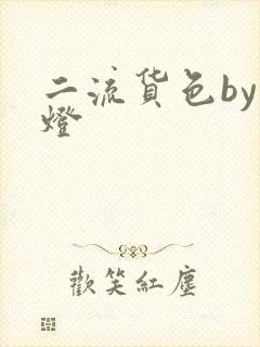 二流货色by尾灯封面