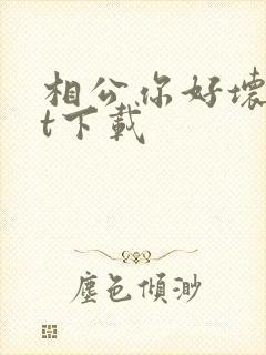 相公你好坏txt下载