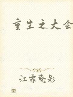 重生之大企业家封面