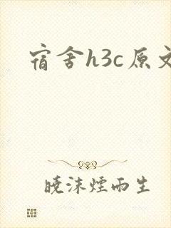 宿舍h3c原文