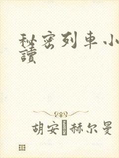 秘密列车小说阅读