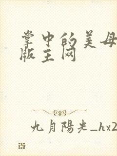 掌中的美母第一版主网