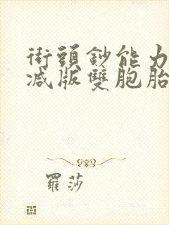 街头钞能力无删减版双胞胎
