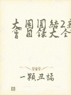 大团圆结2亲情会目录大全免费阅读