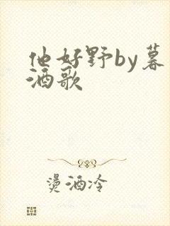 他好野by暮色酒歌封面