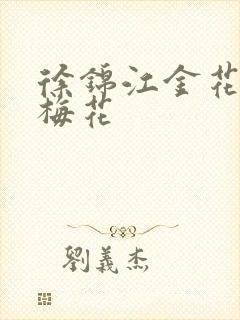 徐锦江金花瓶楷梅花封面