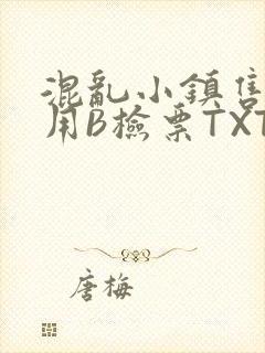 混乱小镇售票员用B检票TXT