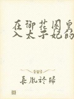 在御花园皇上进入太子妃的小说封面