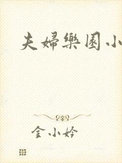 夫妇乐园小说封面