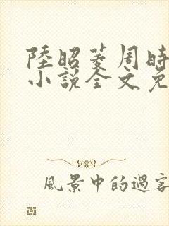 陆昭菱周时阅的小说全文免费阅读