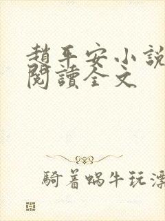 赵平安小说免费阅读全文