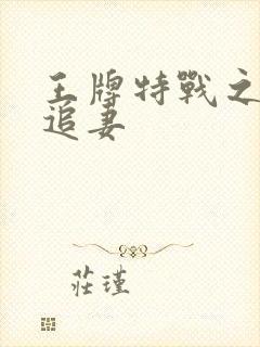 王牌特战之军少追妻封面