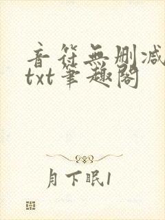音符无删减全文txt笔趣阁