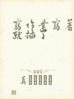 写作业写着写着就插了