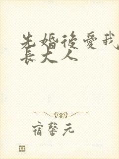 先婚后爱我的市长大人