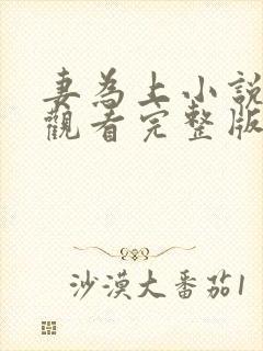 妻为上小说免费观看完整版笔趣阁