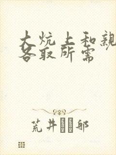 大炕上和亲亲公各取所需封面