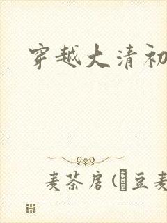 穿越大清初年
