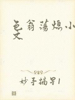 色翁荡熄小说全文封面