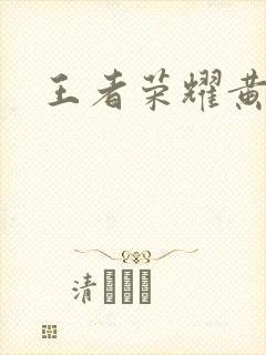 王者荣耀黄化网封面