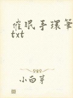 催眠手环笔趣阁txt