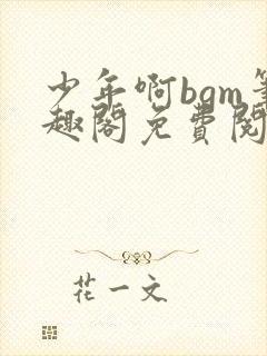 少年啊bgm笔趣阁免费阅读全文下载