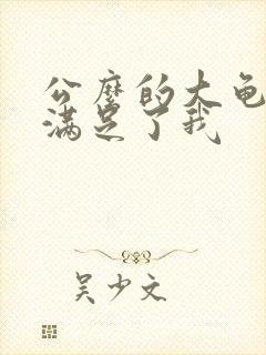 公么的大龟强大满足了我