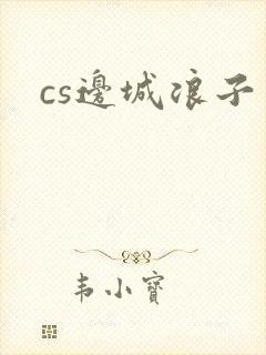 cs边城浪子封面