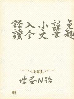 锋入小说免费阅读全文笔趣阁封面