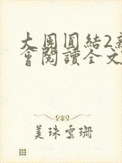 大团圆结2亲情会阅读全文