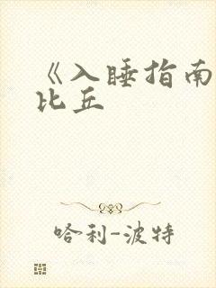 《入睡指南》卡比丘封面