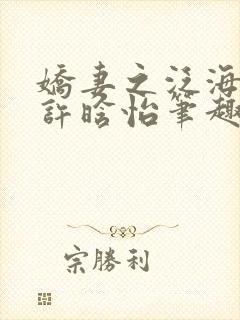 娇妻之泛海之舟许晗怡笔趣阁