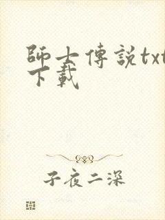 师士传说txt下载