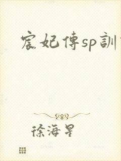 宸妃传sp训诫