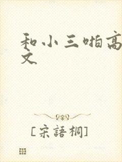 和小三啪高辣h文