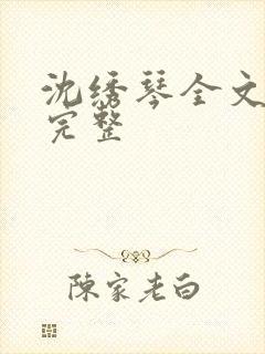 沈绣琴全文阅读完整