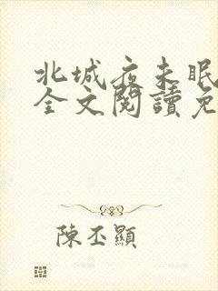 北城夜未眠小说全文阅读免费封面